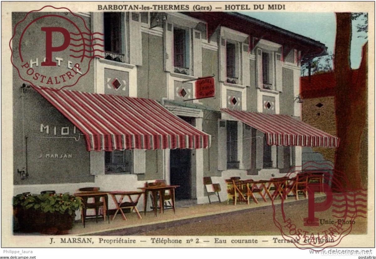 Postales: BARBOTAN LES THERMES-HOTEL DU MIDI