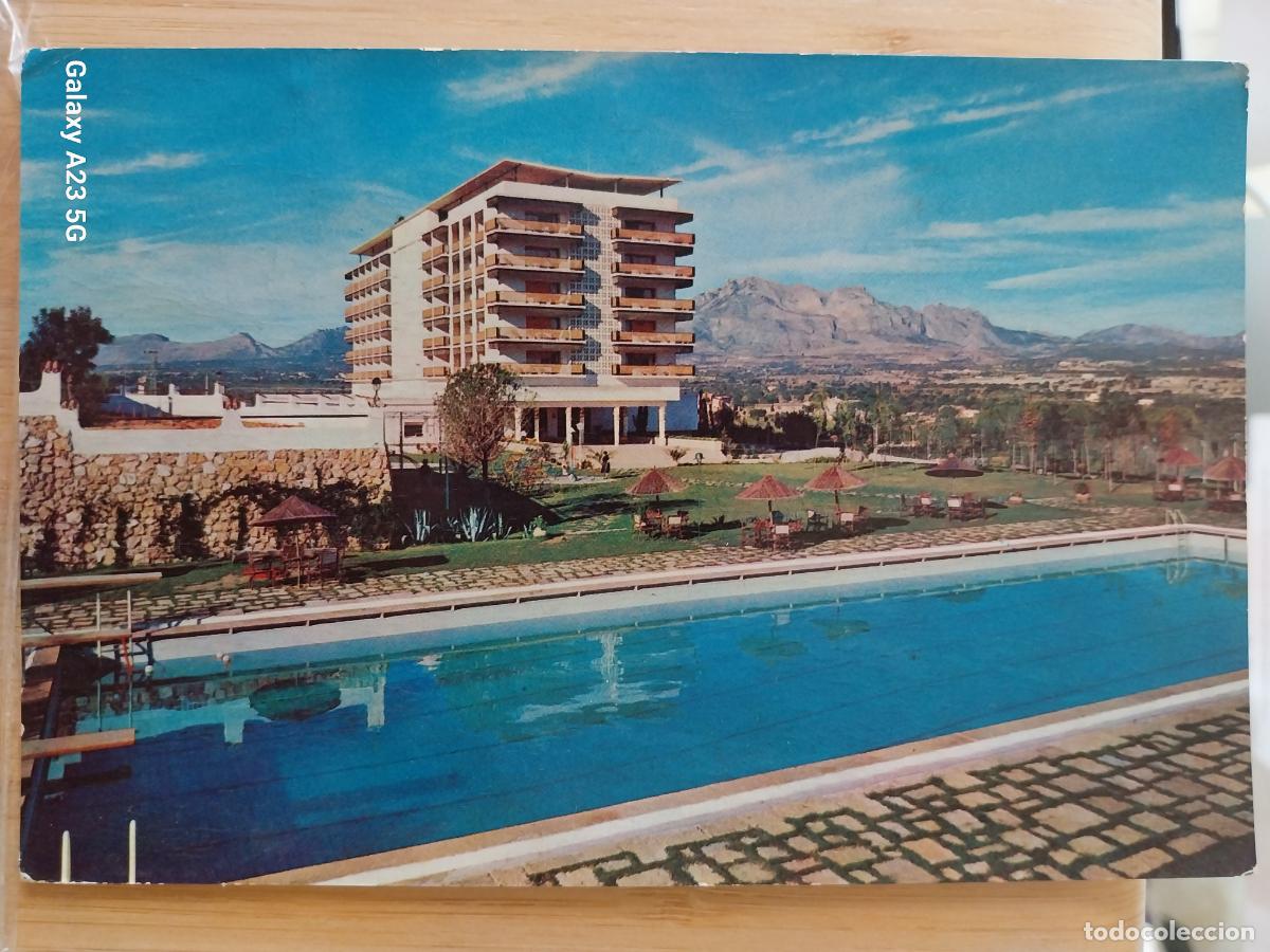 Postales: ALFAZ DE PI RESIDENCIA BANCO VIZCAYA BANCAYA A&Ntilde;O 1965 ED FOAT ESCRITA PISCINA ANIMADA
