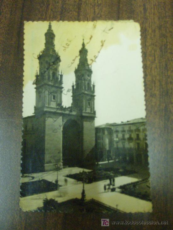 Postales: POSTAL DE LOGRO&Ntilde;O. La catedral. - Foto 1
