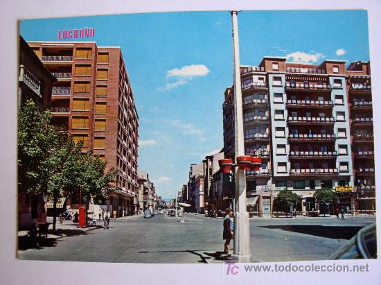 Postales: Logro&ntilde;o. Calle Vara de Rey. - Foto 1