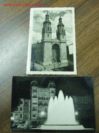 Postales: Lote de 2 postales de Logro&ntilde;o - Foto 1
