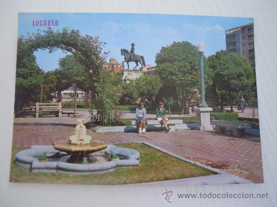 Postales: LOGRO&Ntilde;O - JARDINES - (1.965) - Foto 1