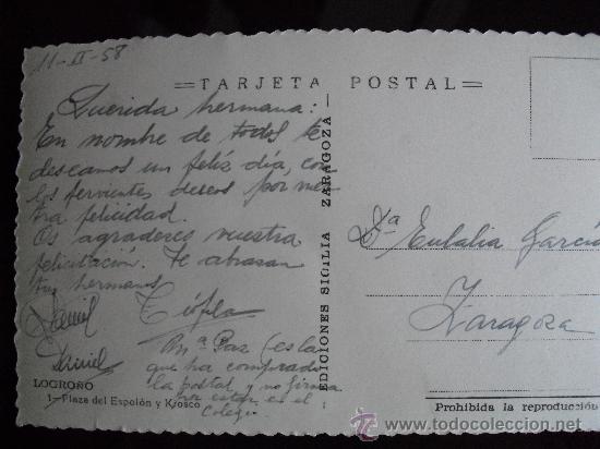 Postales: LOGRO&Ntilde;O - PLAZA DEL ESPOLON Y KIOSC - Foto 2