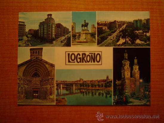 Postales: POSTAL LOGRO&Ntilde;O SIN CIRCULAR - Foto 1