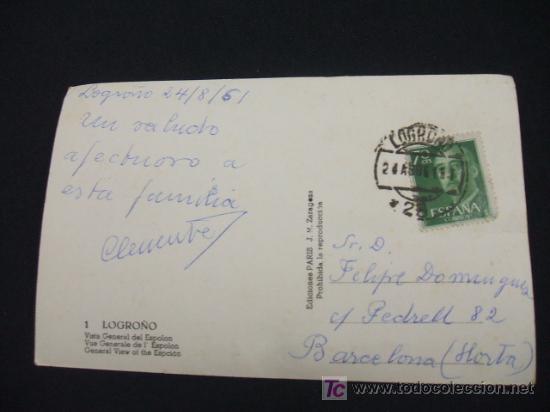Postales: LOGRO&Ntilde;O - VISTA GENERAL DEL ESPOLON - - Foto 2