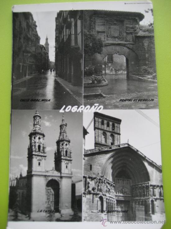 Postales: Logro&ntilde;o. Multivista. Escrita - Foto 1