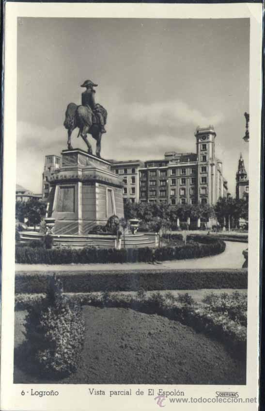 Postales: LOGRO&Ntilde;O.- VISTA GENERAL DE EL ESPOLON - Foto 1