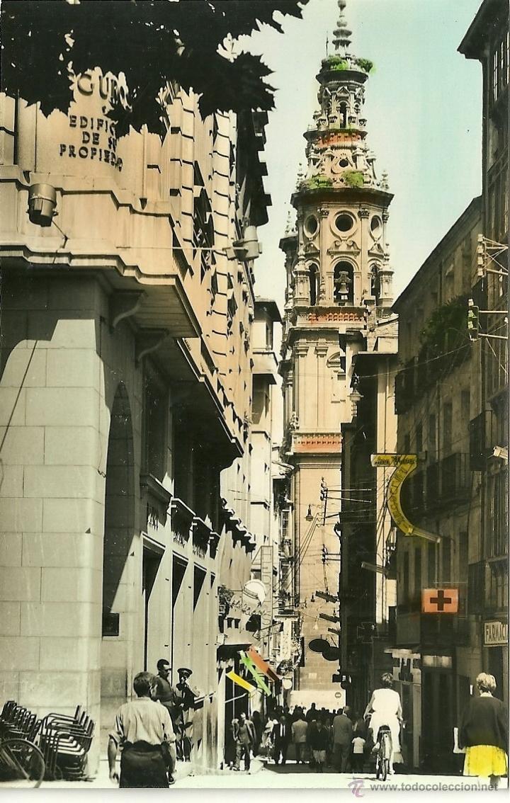Postales: LOGRO&Ntilde;O.- TORRES DE LA REDONDA DESDE EL ESPOL&Oacute;N - Foto 1