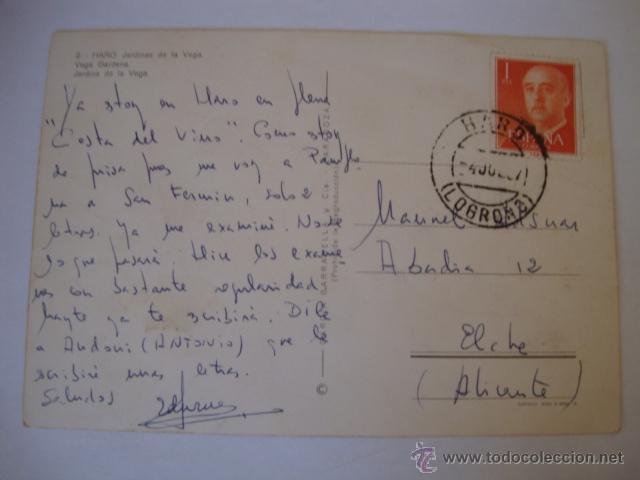 Postales: POSTAL ORIGINAL LOGRO&Ntilde;O HARO - Foto 2