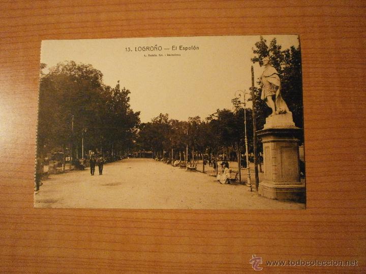 Postales: POSTAL LOGRO&Ntilde;O EL ESPOLON SIN CIRCULAR - Foto 1