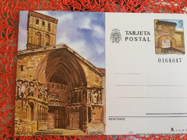 Postales: ENTERO POSTAL LOGRO&Ntilde;O - Foto 1
