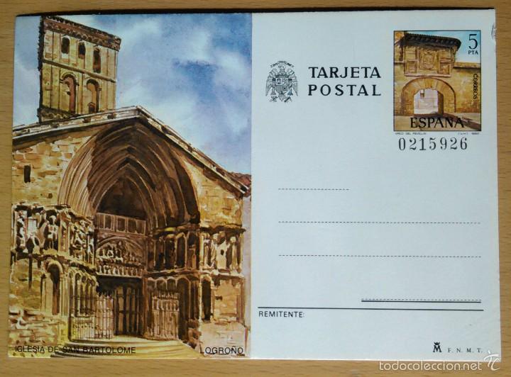 Postales: LOGRO&Ntilde;O - IGLESIA DE SAN BARTOLOME - Foto 1