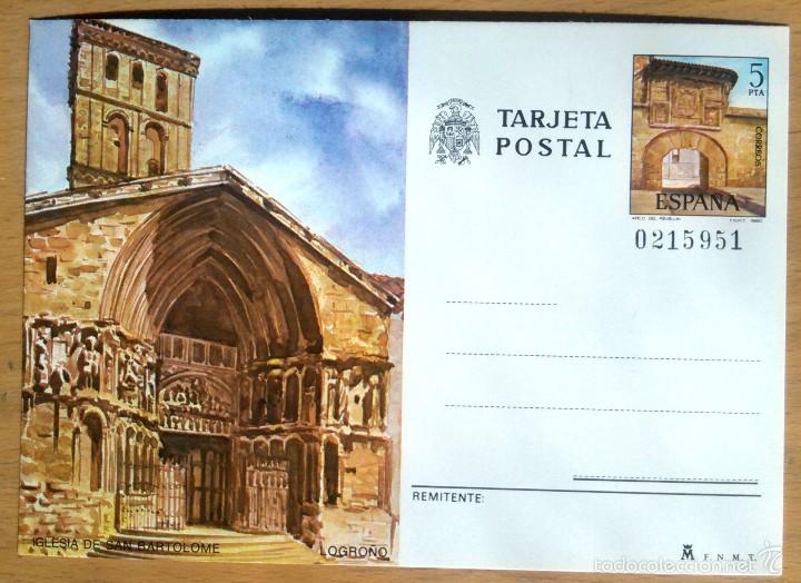 Postales: LOGRO&Ntilde;O - IGLESIA DE SAN BARTOLOME - Foto 1