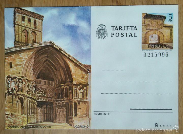 Postales: LOGRO&Ntilde;O - IGLESIA DE SAN BARTOLOME - Foto 1