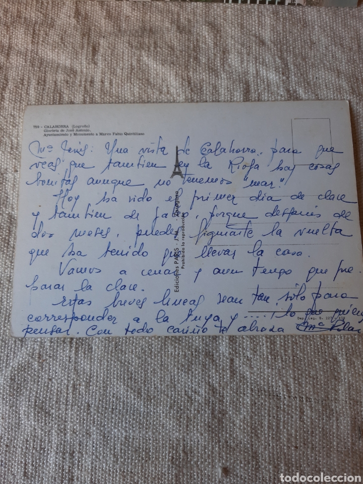 Postales: CALAHIRRA LOGRO&Ntilde;O LA RIOJA EDICIONES PARIS - Foto 2
