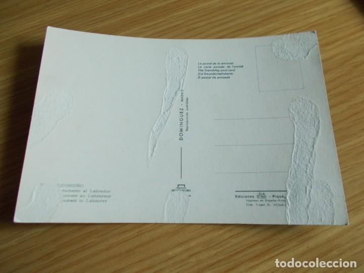 Postales: LOGRO&Ntilde;O --MONUMENTO AL LABRADOR - Foto 2