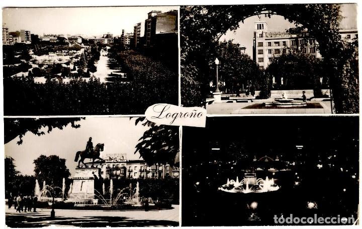 Postales: Logro&ntilde;o - Multivistas - 152x101mm. - Ed. Paris - Foto 1