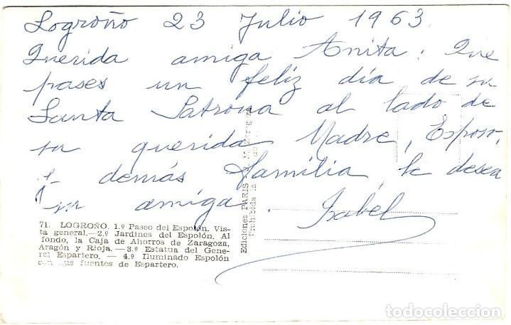 Postales: Logro&ntilde;o - Multivistas - 152x101mm. - Ed. Paris - Foto 2