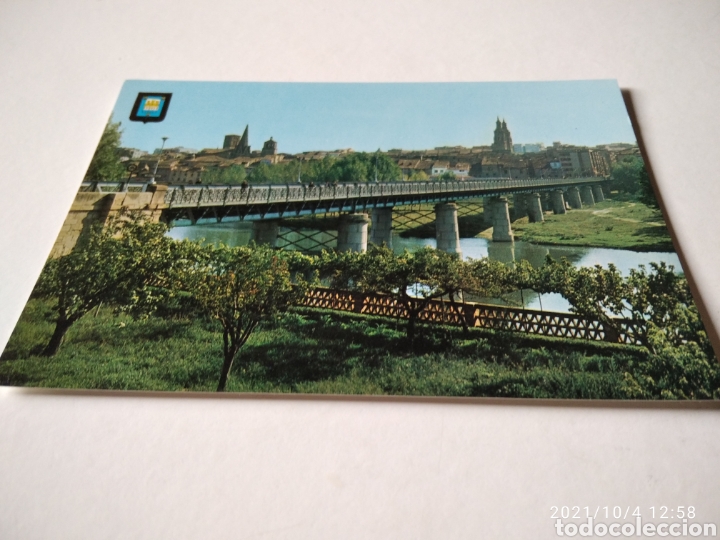 Postales: Postal Logro&ntilde;o Puente de hierro - Foto 1