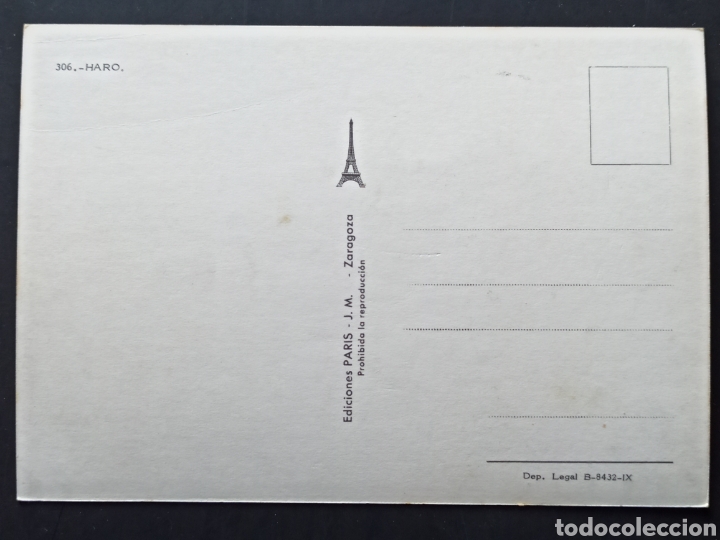 Postales: Haro, postal Ediciones Paris. - Foto 2