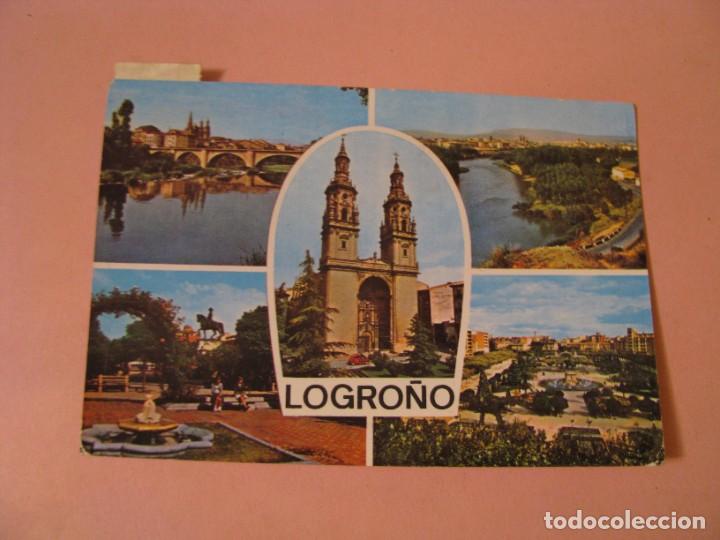 Postales: POSTAL DE LOGRO&Ntilde;O. ED. PARIS. CIRCULADA. - Foto 1