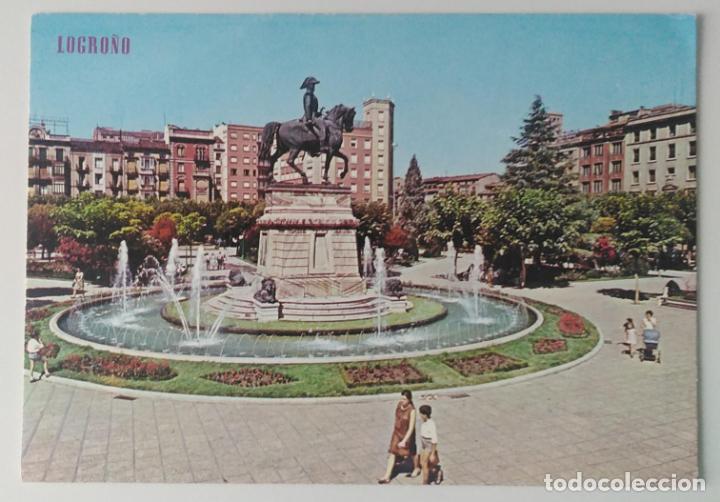 Postales: Logro&ntilde;o. Postal sin circular - Foto 1