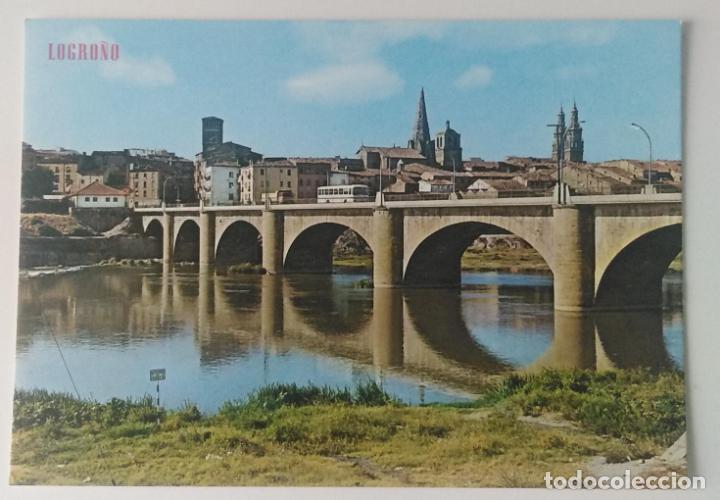 Postales: Logro&ntilde;o. Postal sin circular - Foto 1