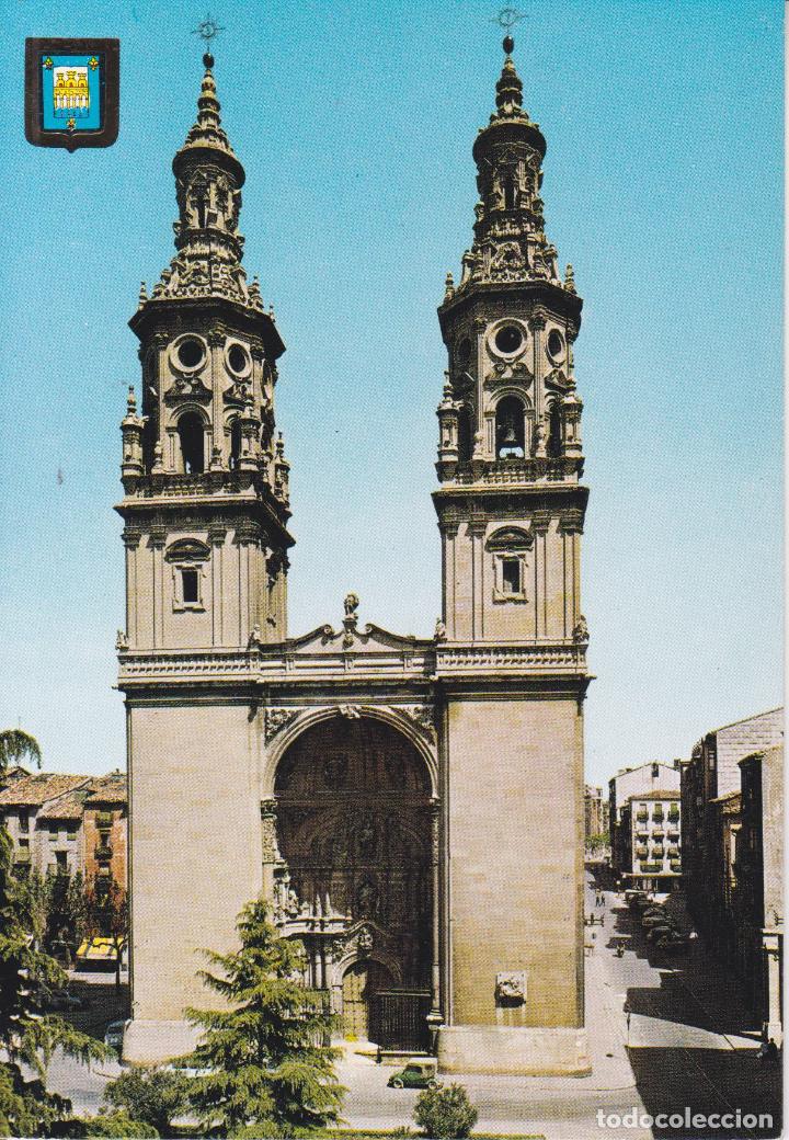 Postcards: LOGRO&Ntilde;O, CATEDRAL DE SANTA MARIA DE LA REDONDA - COLECCI&Oacute;N CATEDRALES - S/C