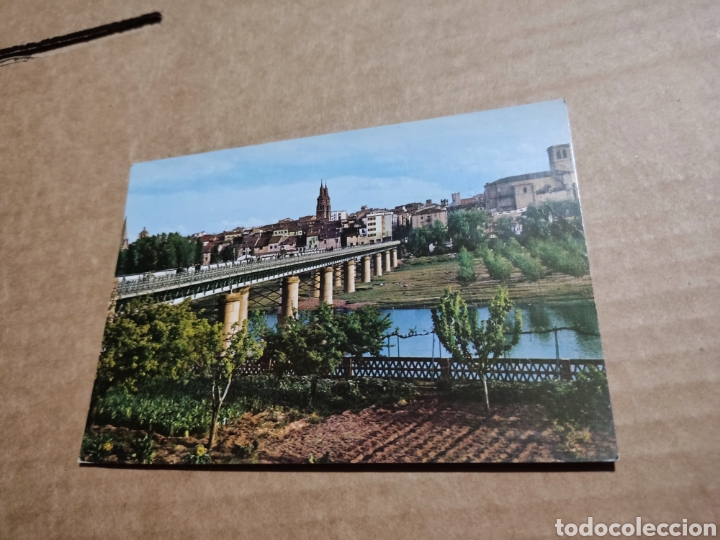 Postales: Postal Logro&ntilde;o puente de hierro - Foto 1