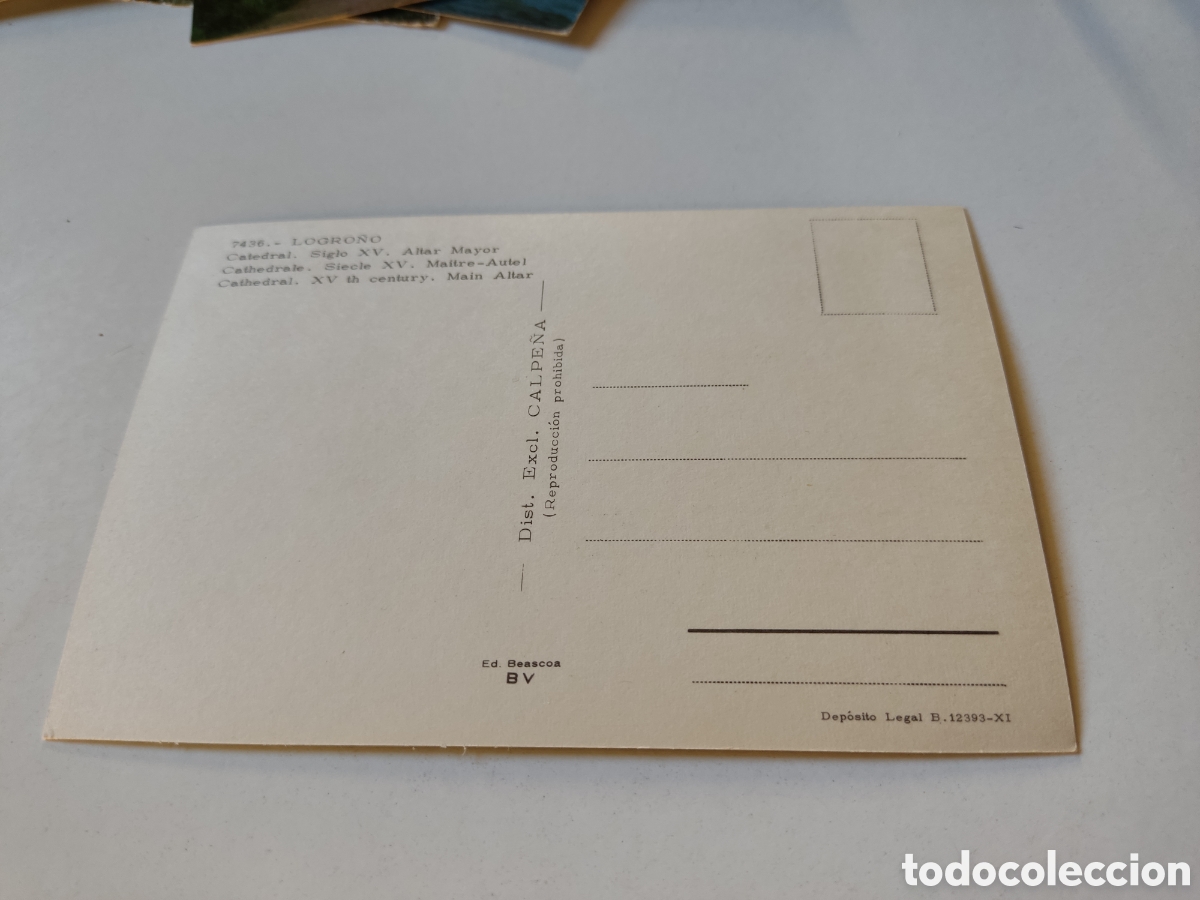 Postales: Postal Logro&ntilde;o, catedral - Foto 2