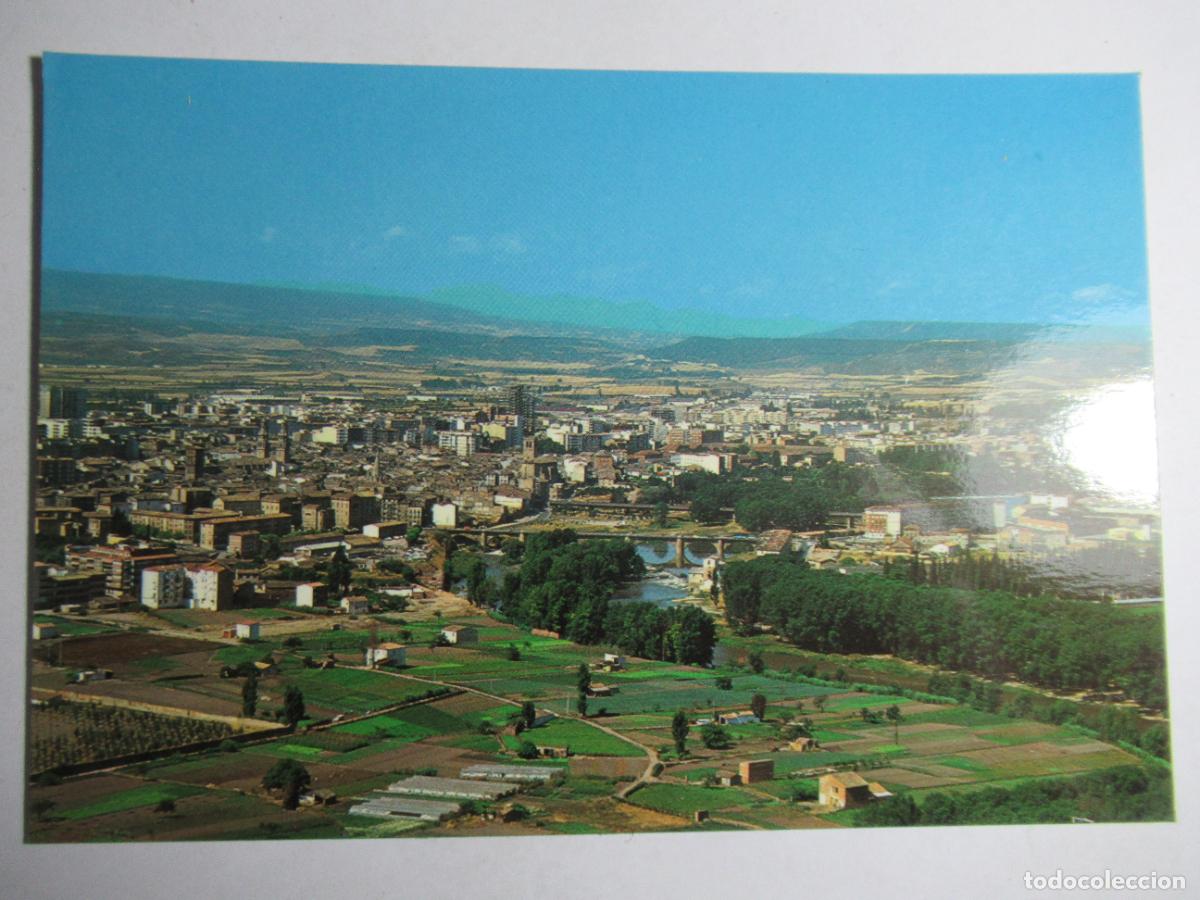 Postales: Logro&ntilde;o - Vista general y R&iacute;o Ebro - Foto 1