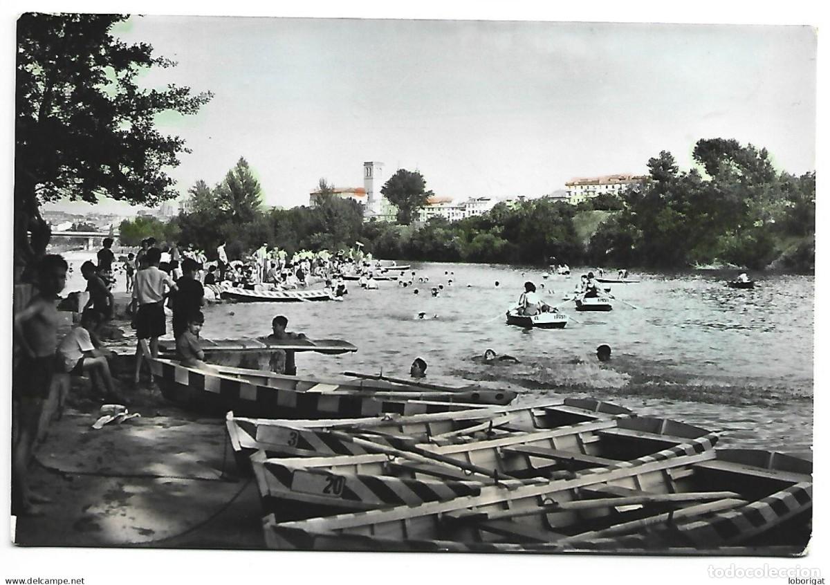 Postales: PLAYA DEL RIO EBRO.- LOGRO&Ntilde;O - Foto 1
