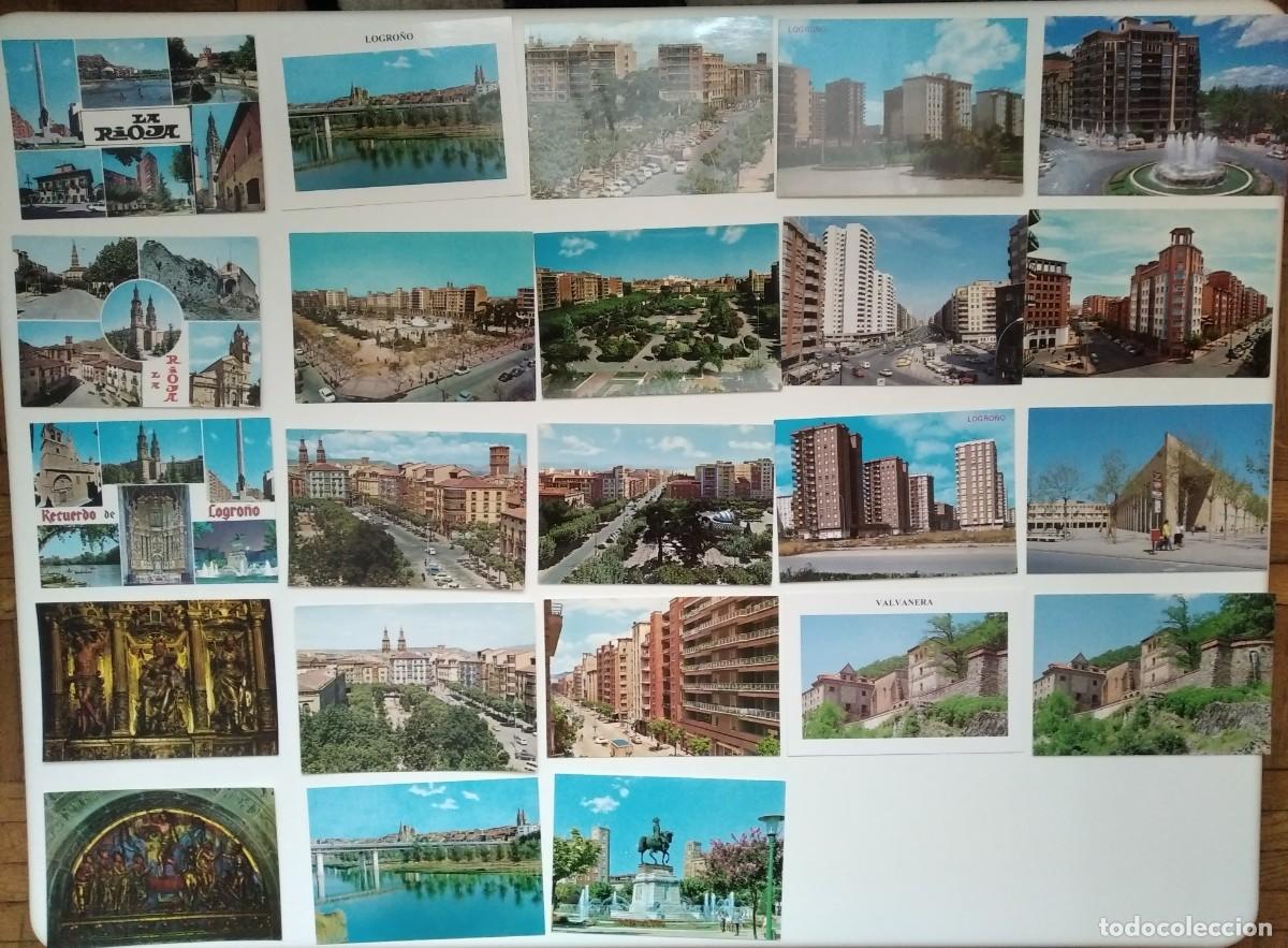 Postales: LOTE DE 32 POSTALES DE LOGRO&Ntilde;O - Foto 1