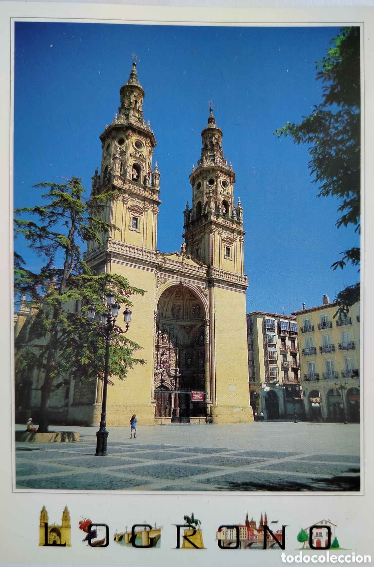 Postales: LOGRO&Ntilde;O, CATEDRAL DE LA REDONDA - Foto 1