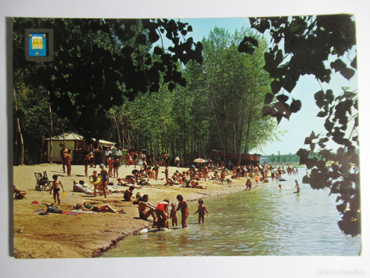 Postales: Logro&ntilde;o - R&iacute;o Ebro. Playa - Foto 1