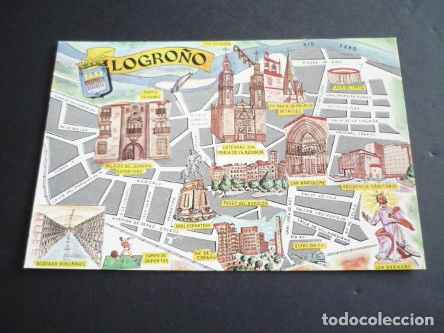 Postales: LOGRO&Ntilde;O LA RIOJA PLANO POSTAL - Foto 1