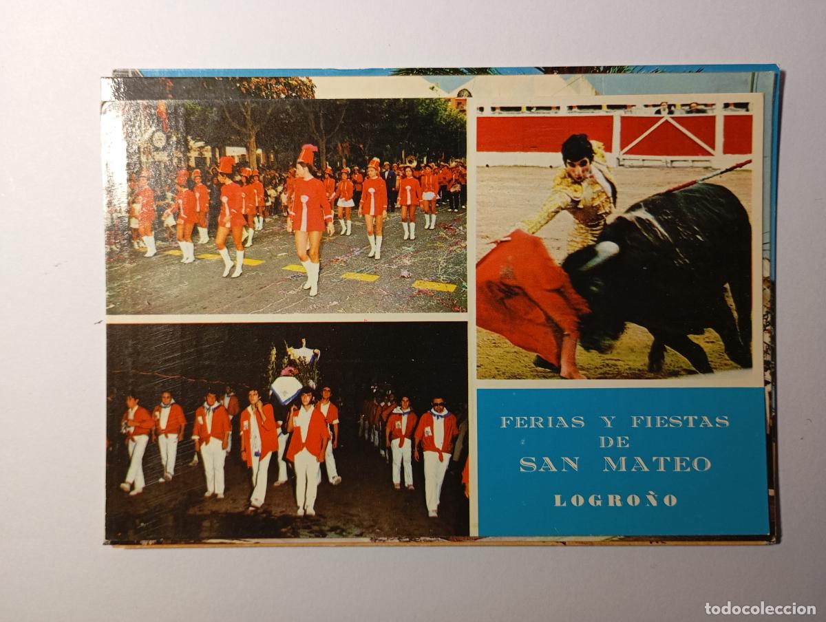 Postales: POSTAL DE FERIAS FIESTAS DE SAN MATEO. LOGRO&Ntilde;O. 1974.. TDKP26C