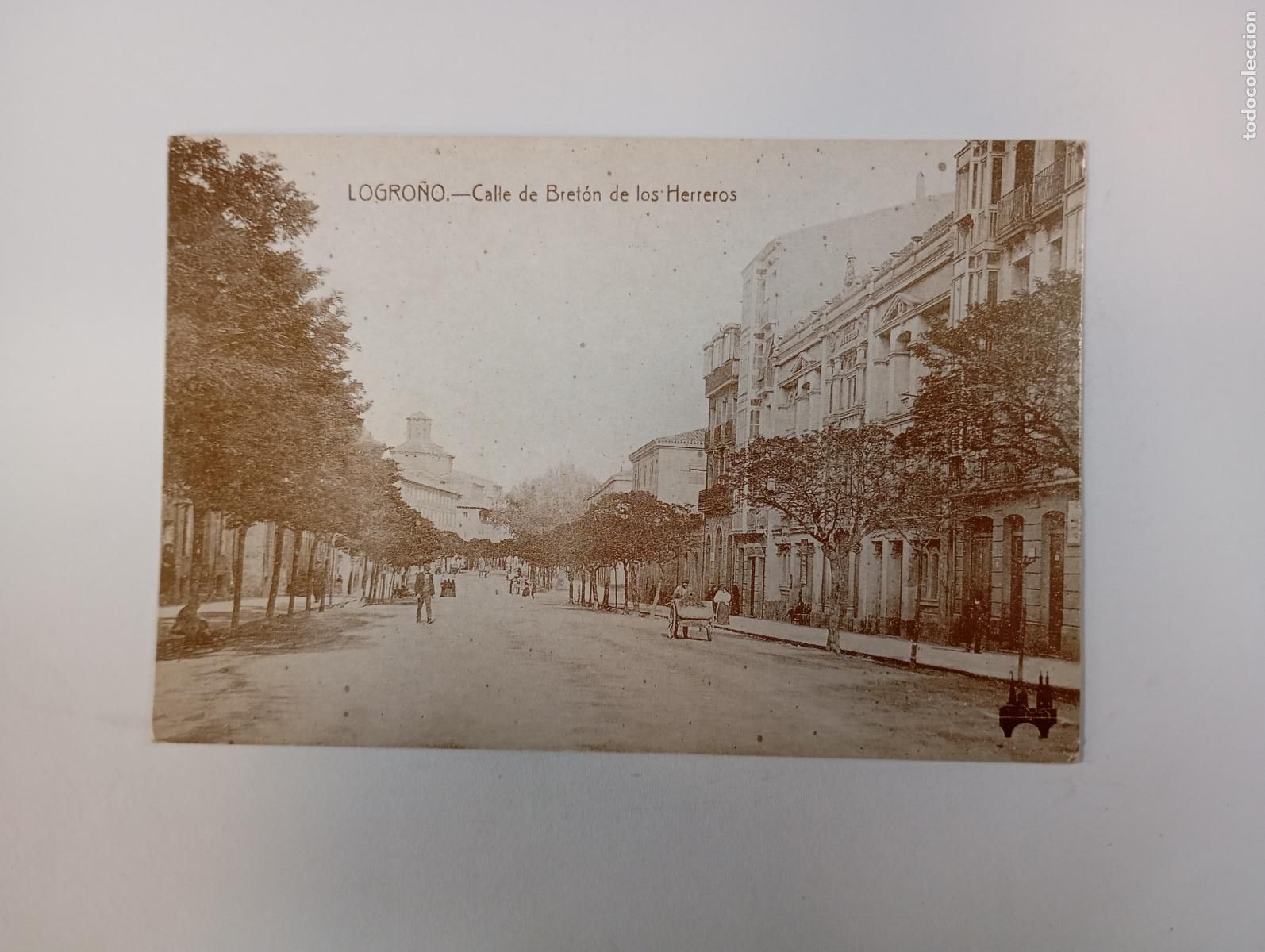 Postales: POSTAL DE LOGRO&Ntilde;O. CALLE BRET&Oacute;N DE LOS HERREROS. TDKP26Z3