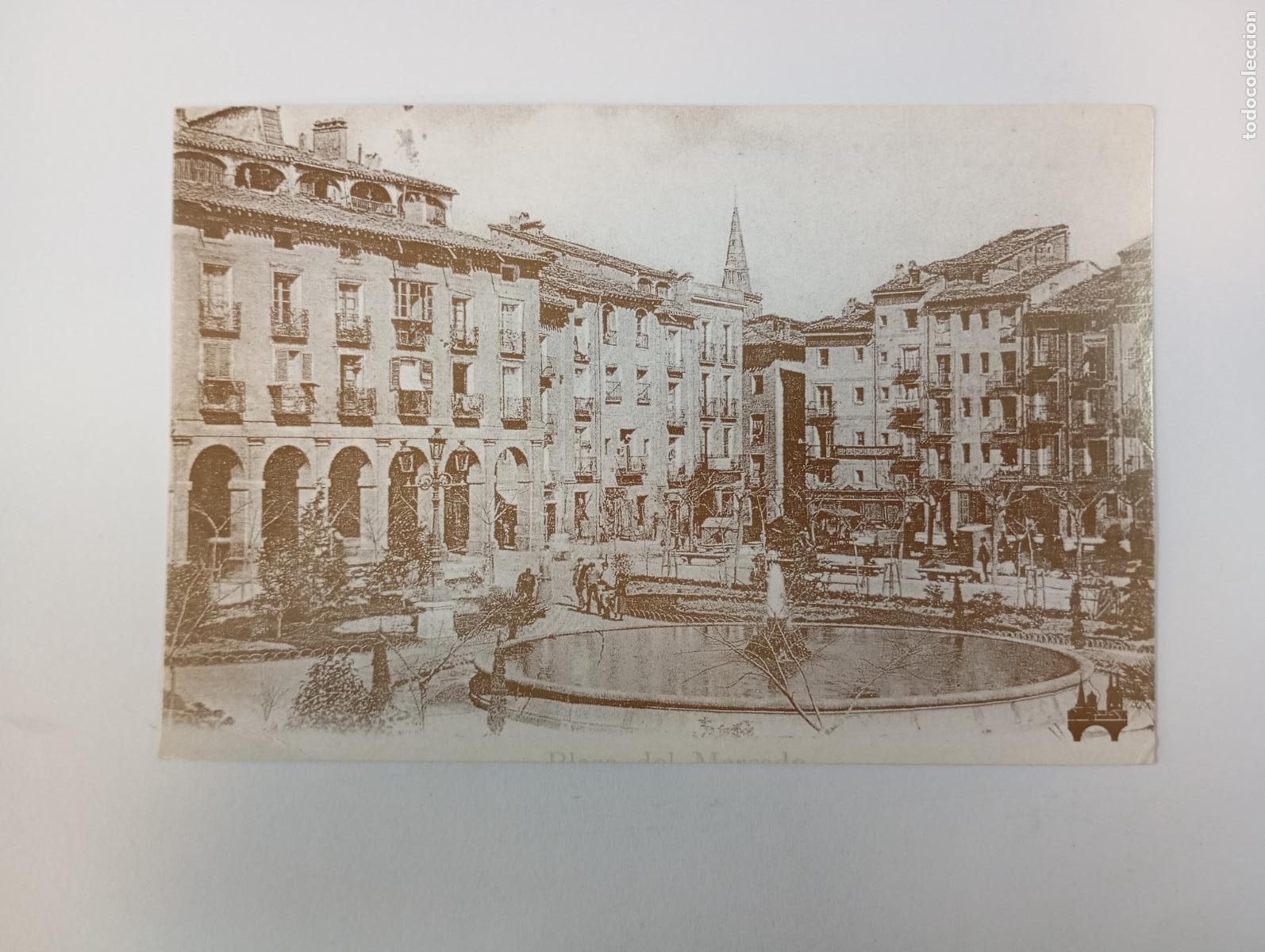 Postales: POSTAL DE LOGRO&Ntilde;O. PLAZA DEL MERCADO. TDKP26Z3