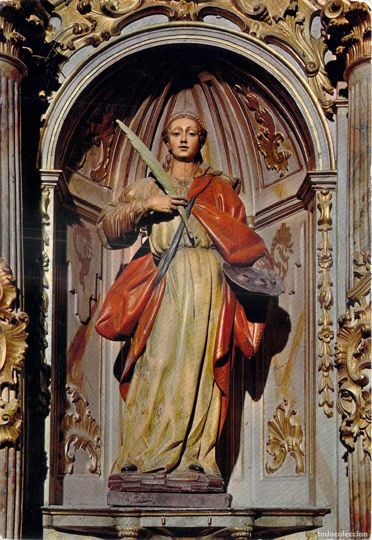 Postales: Postal Catedral de Logro&ntilde;o, Imagen de Santa Luc&iacute;a Siglo XVI