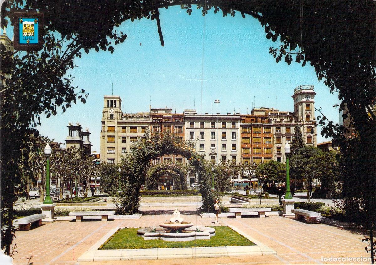 Postales: Postal de Logro&ntilde;o - La Rosaleda y Paseo del Espol&oacute;n