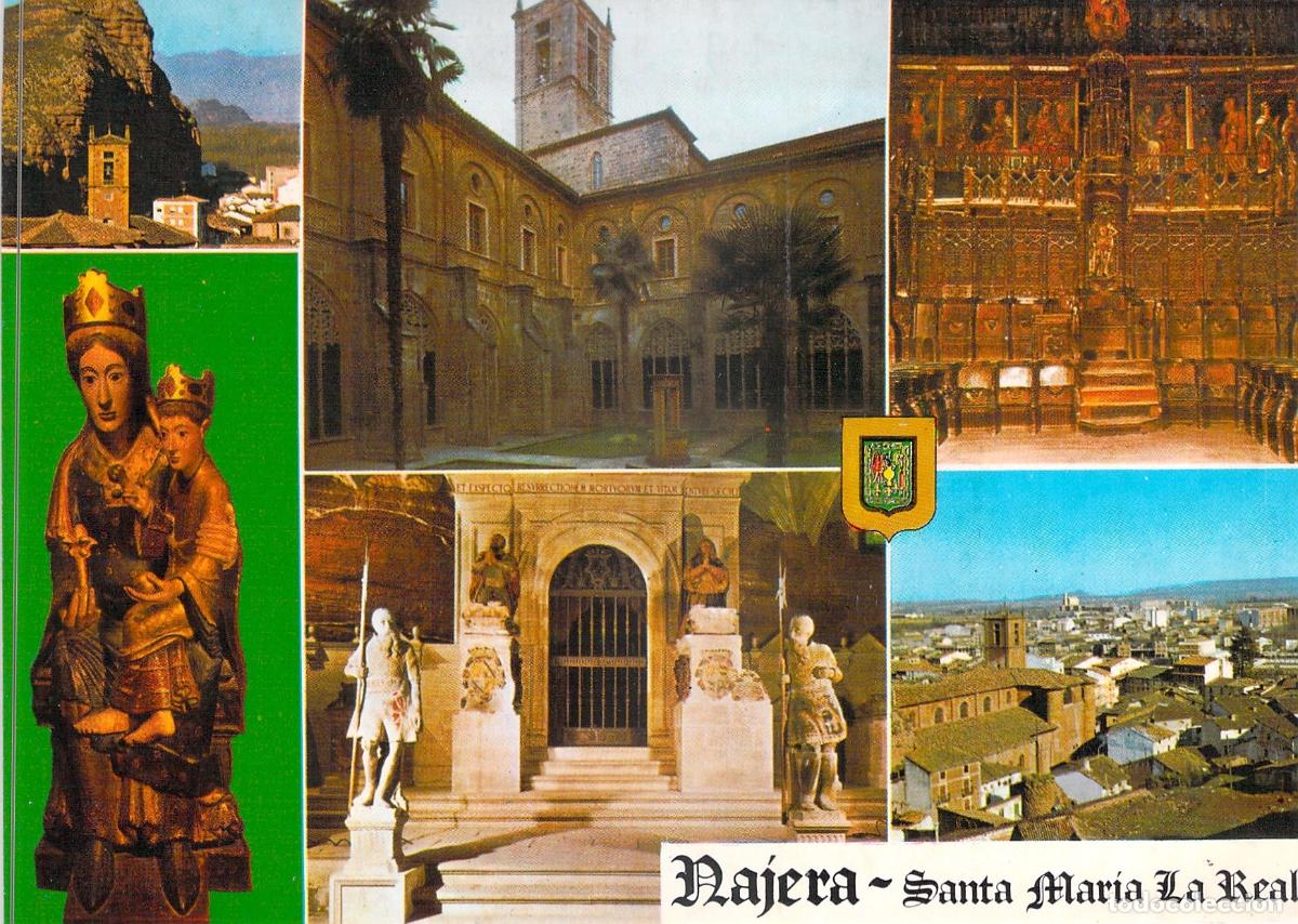 Postales: Postal de N&aacute;jera - Santuario de Santa Mar&iacute;a la Real, La Rioja