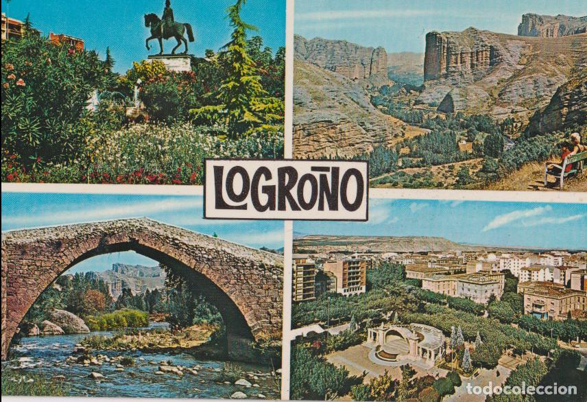 Postales: LA RIOJA, LOGRO&Ntilde;O, VARIAS VISTAS &ndash; EDITA BEASCOA, CALPE&Ntilde;A N&ordm;7442 &ndash; S/C