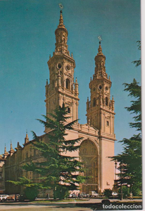 Postales: LOGRO&Ntilde;O, CATEDRAL DE SANTA MARIA DE LA REDONDA - FOTO PAYA - S/C