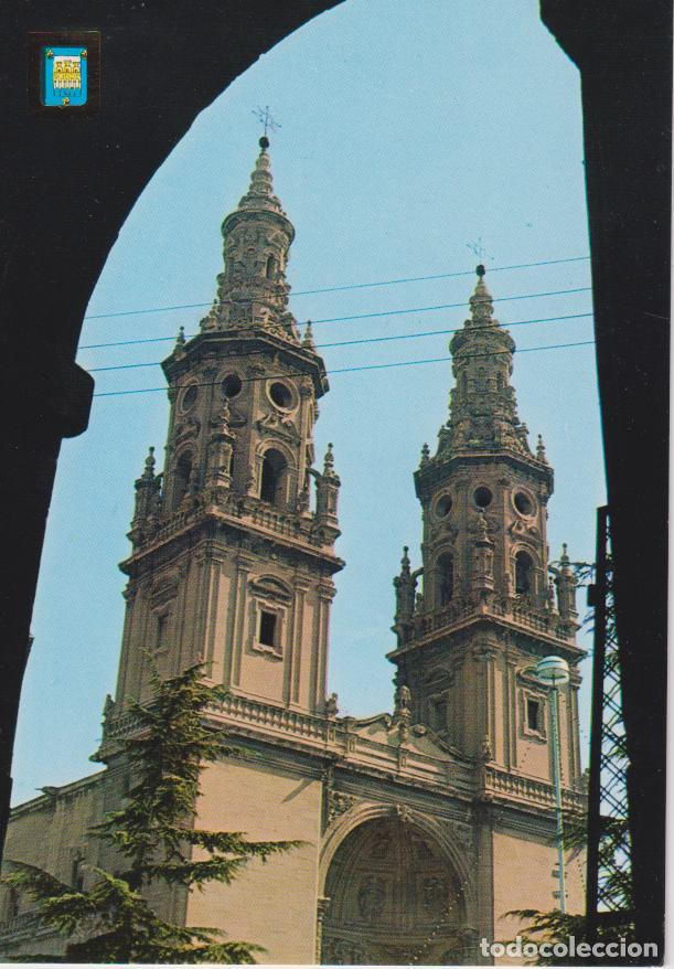 Postales: LOGRO&Ntilde;O, TORRES GEMELAS DE LA CATEDRAL - ESCUDO DE ORO N&ordm;30 - S/C
