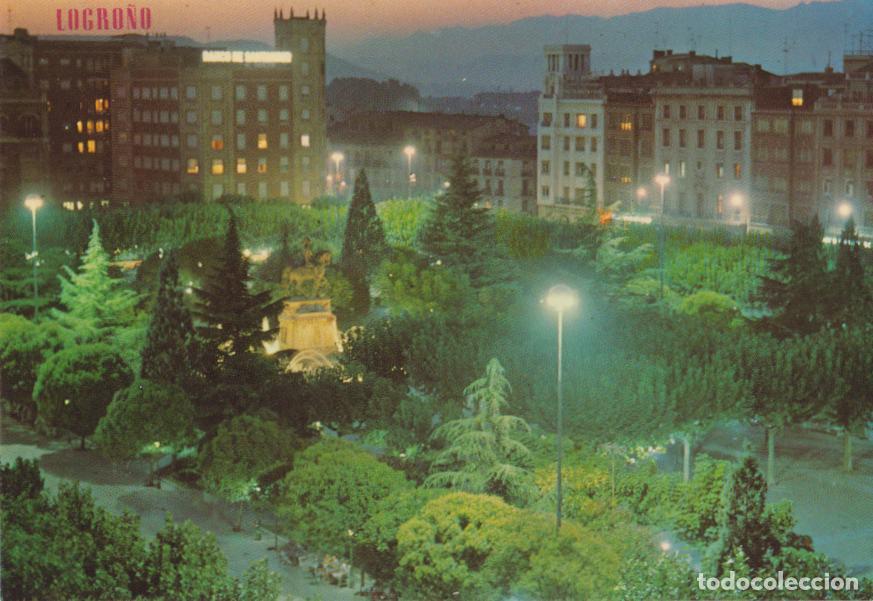 Postales: LOGRO&Ntilde;O, PASEO DEL ESPOL&Oacute;N - EDICIONES PARIS N&ordm;195 - S/C