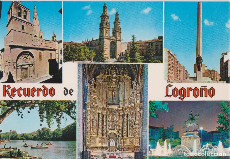Postales: LOGRO&Ntilde;O, DIVERSAS VISTAS DE LA CIUDAD - EDITA BEASCOA N&ordm;7446 - S/C