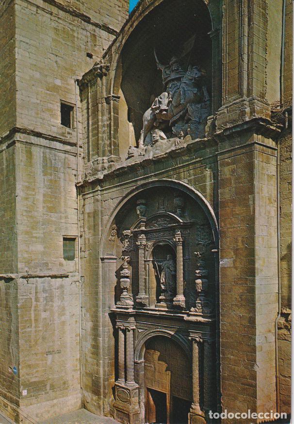 Postales: LOGRO&Ntilde;O, PUERTA DE LA IGLESIA DE SANTIAGO - ZERKOWITZ SERIE 85 N&ordm;513 - S/C