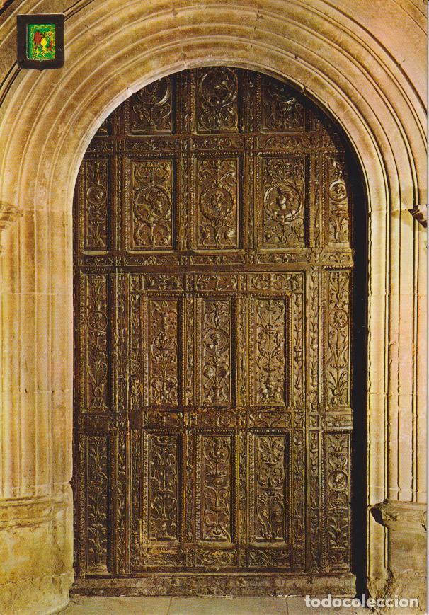 Postales: NAJERA (LOGRO&Ntilde;O) SANTA MARIA LA REAL, PUERTA PLATERESCA - ESCUDO DE ORO N&ordm;15 - S/C