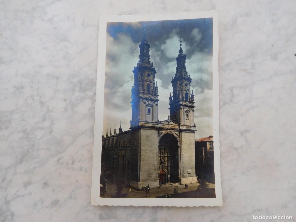 Postkarten: Postal de Logro&ntilde;o. Colegiata de Santa Maria de la Redonda